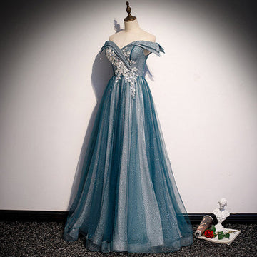A line Off The Shoulder Prom Dresses HZ1023